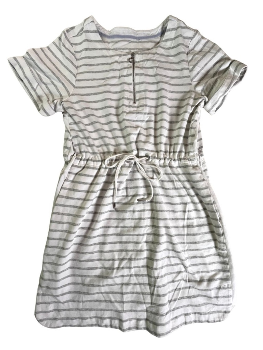 Tommy Bahama Women's Striped Casual Summer T-Shirt Dress w/ Cinched Waist